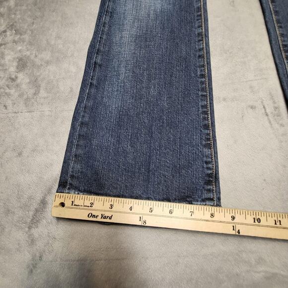 GAP Long and Lean Jeans Womens 2 Regular Blue Medium Wash Bootcut Stretch Denim - Picture 6 of 11